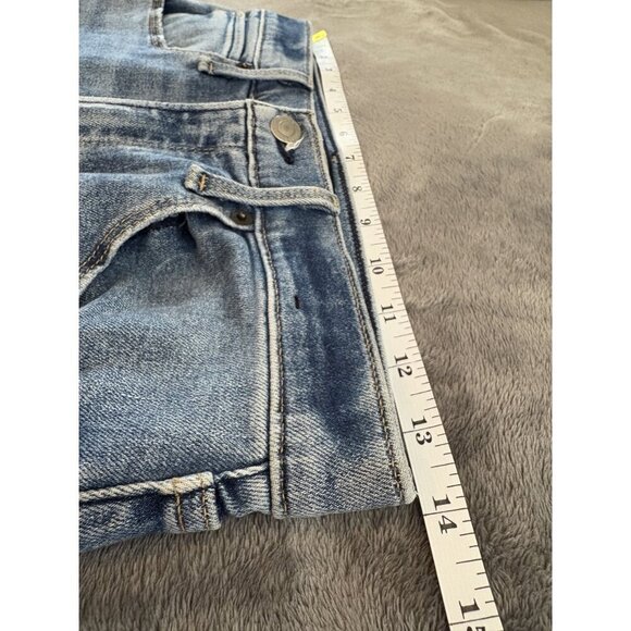 Abercrombie & Fitch Womens High-rise Flare Jeans Size 4 Blue Med Wash Y2k Preppy - Picture 7 of 9